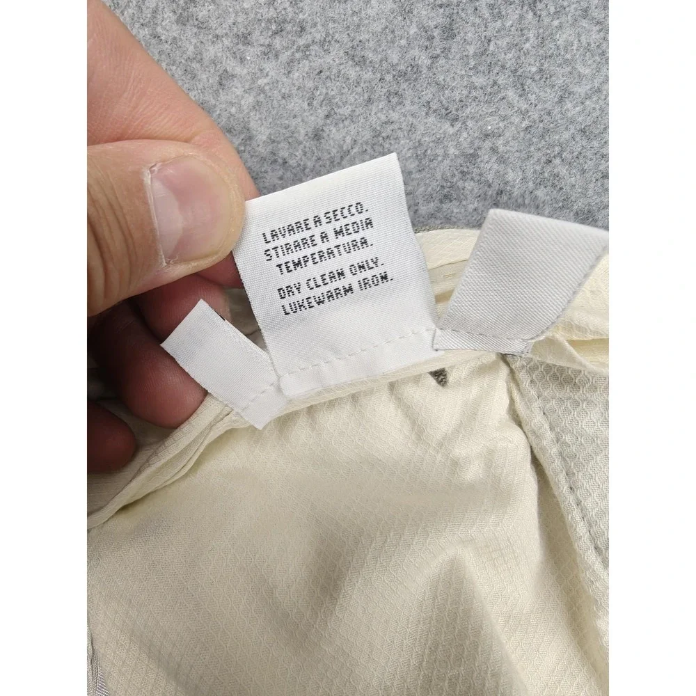 Ermenegildo Zegna Pants Mens 40 Beige Wool Pleated‎ Dress Classic Fit Trousers